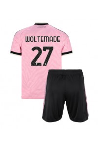 Juventus Nick Woltemade #27 Babyklær Borte Fotballdrakt til barn 2026-27 Korte ermer (+ Korte bukser)
